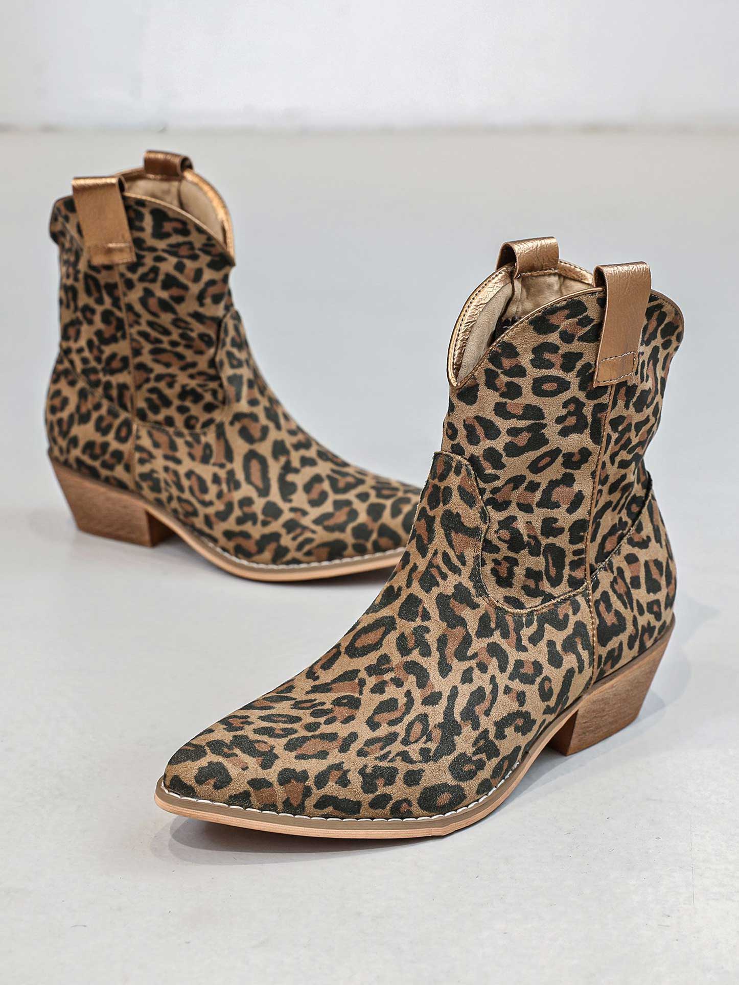 Ashanti - Korte cowboystøvler med lille hæl